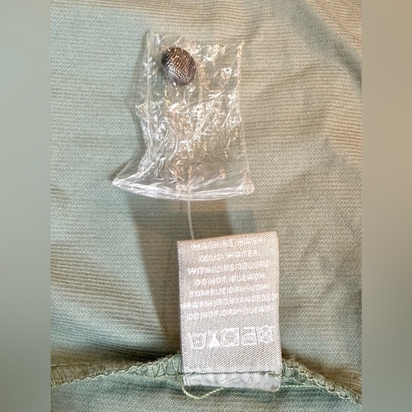 Lucky Brand Boho Tiered sage green Dress Size M - Picture 13 of 14